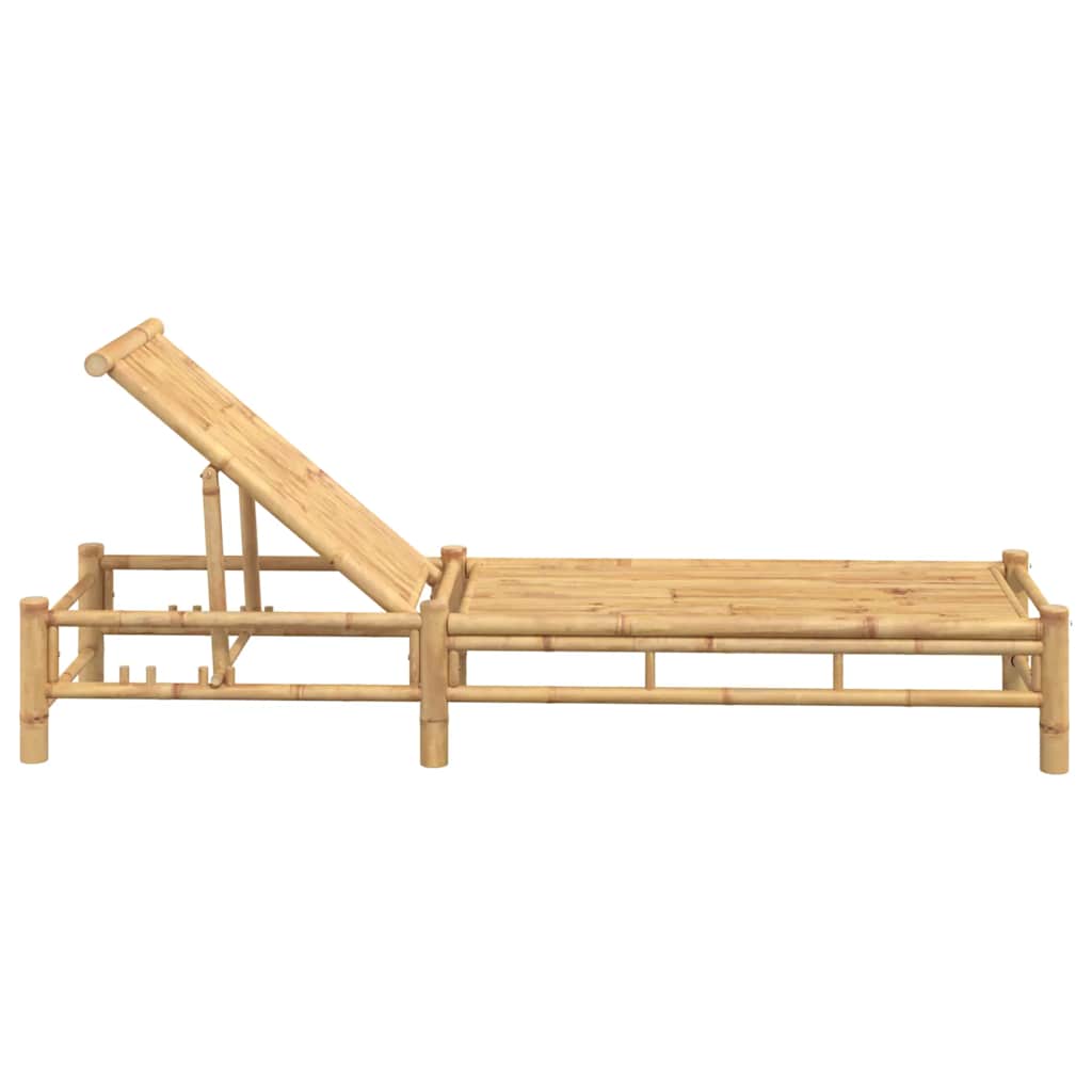 Sun lounger 55x199x30 cm bamboo