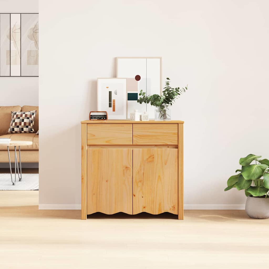 Sideboard Drammen Eiche 79 x 43 x 75.5 cm Massivholz Kiefer