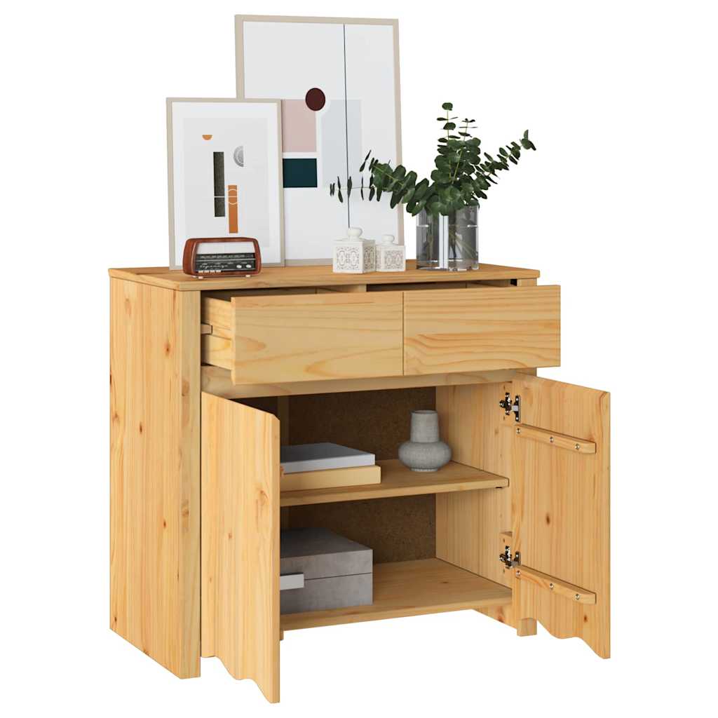 Sideboard Drammen Eiche 79 x 43 x 75.5 cm Massivholz Kiefer