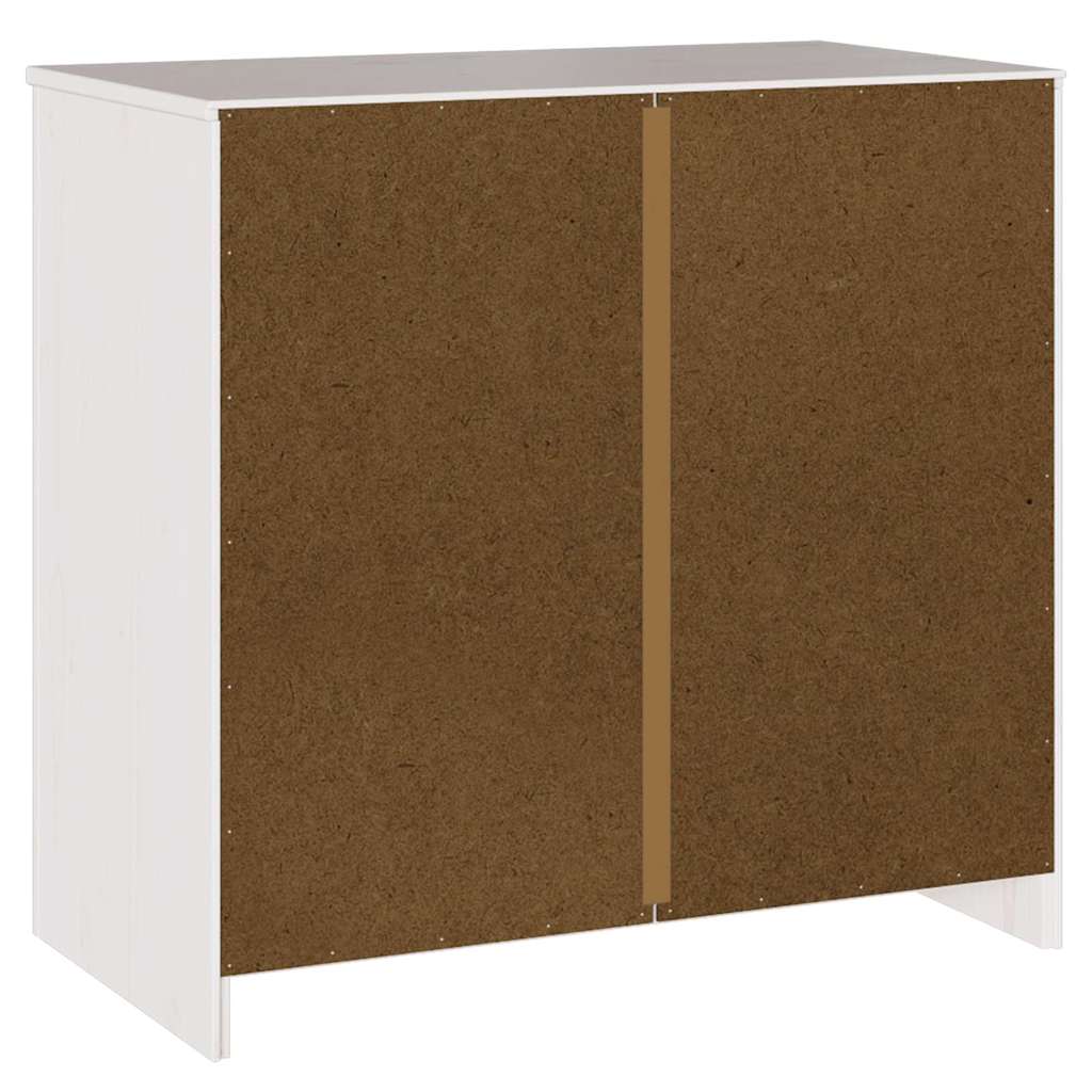 Sideboard Drammen Weiß 79 x 43 x 75.5 cm Massivholz Kiefer