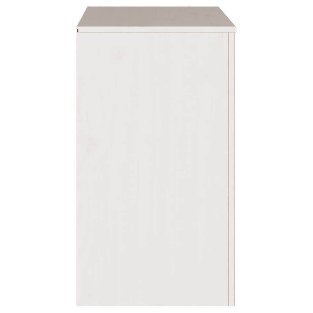 Sideboard Drammen Weiß 79 x 43 x 75.5 cm Massivholz Kiefer