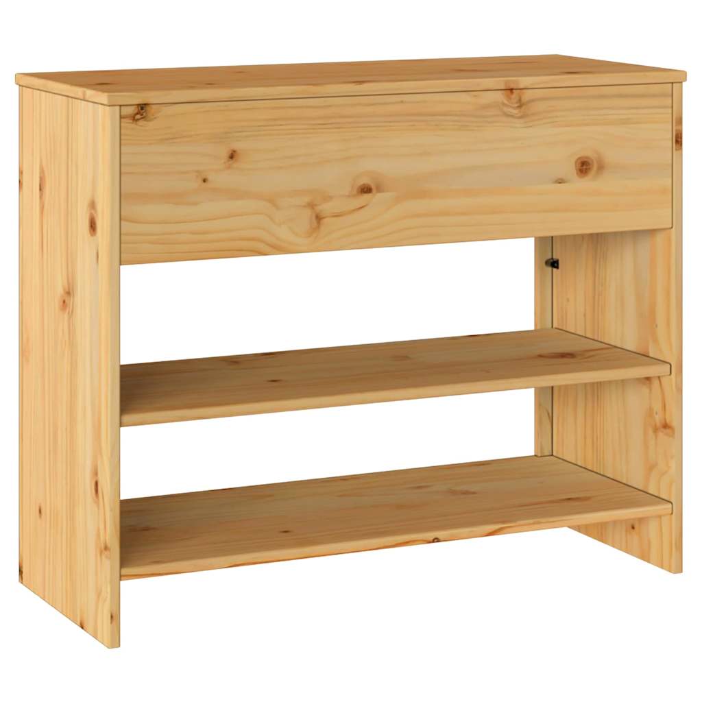 Konsolentisch mit Schubladen Drammen Eiche 89,5 x 37 x 73 cm