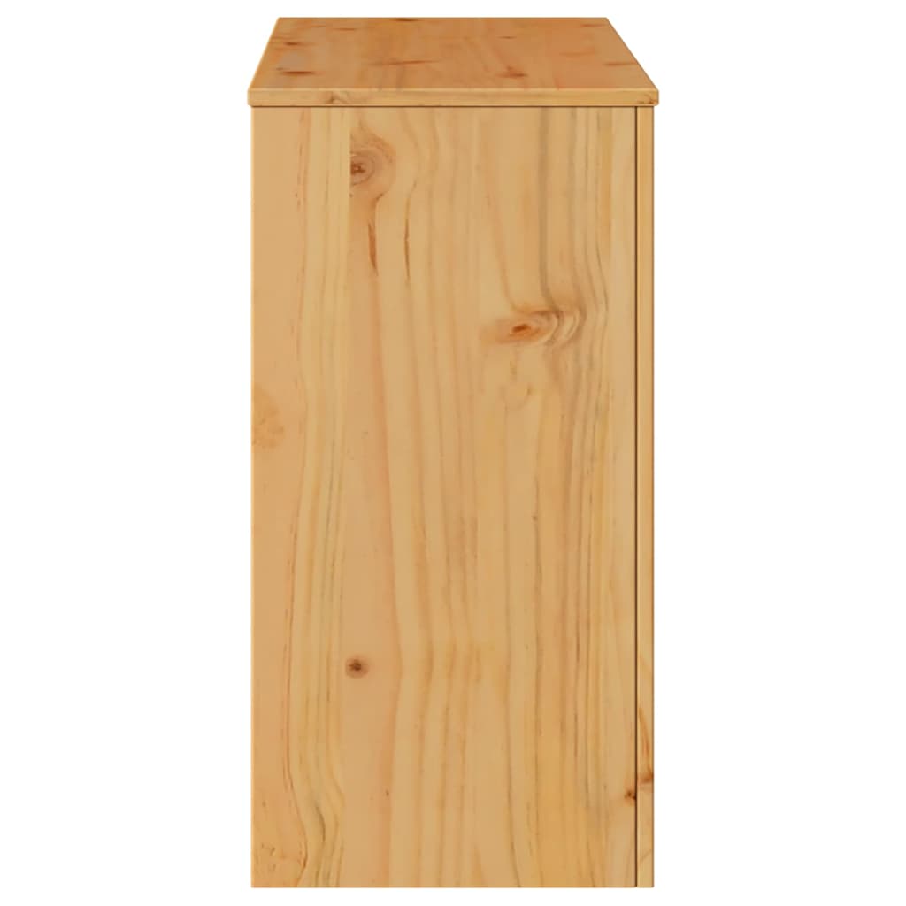 Konsolentisch mit Schubladen Drammen Eiche 89,5 x 37 x 73 cm