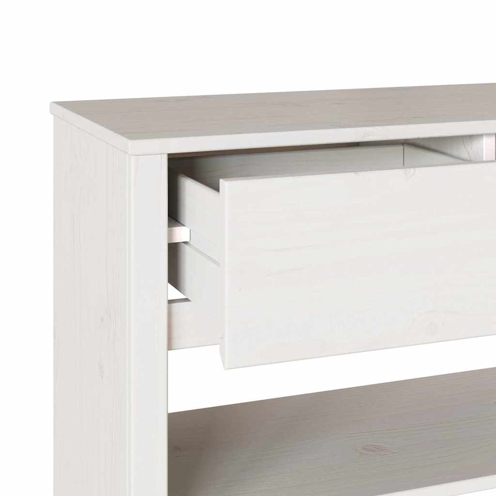 Konsolentisch mit Schubladen Drammen Weiß 89,5 x 37 x 73 cm