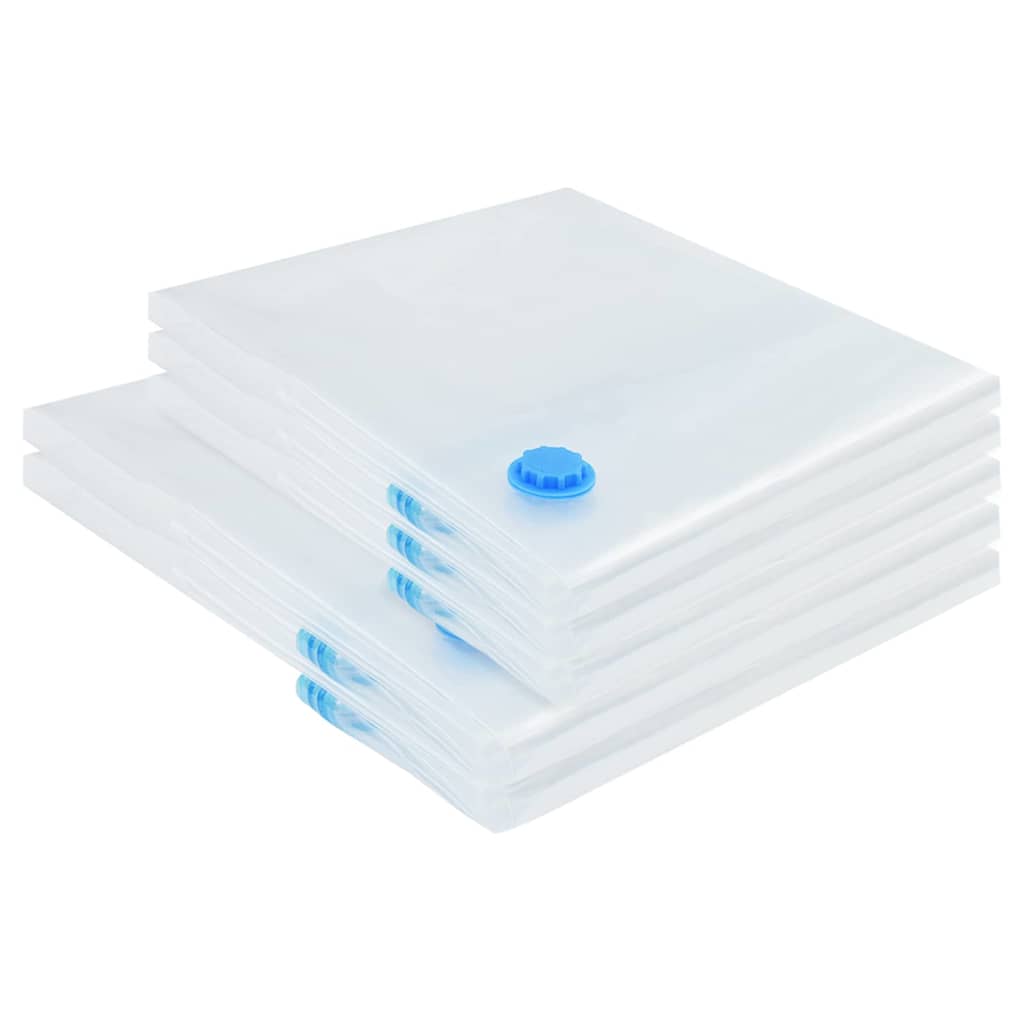 Aufbewahrungstaschen 5 pcs Transparent und Blau 130 x 100 cm