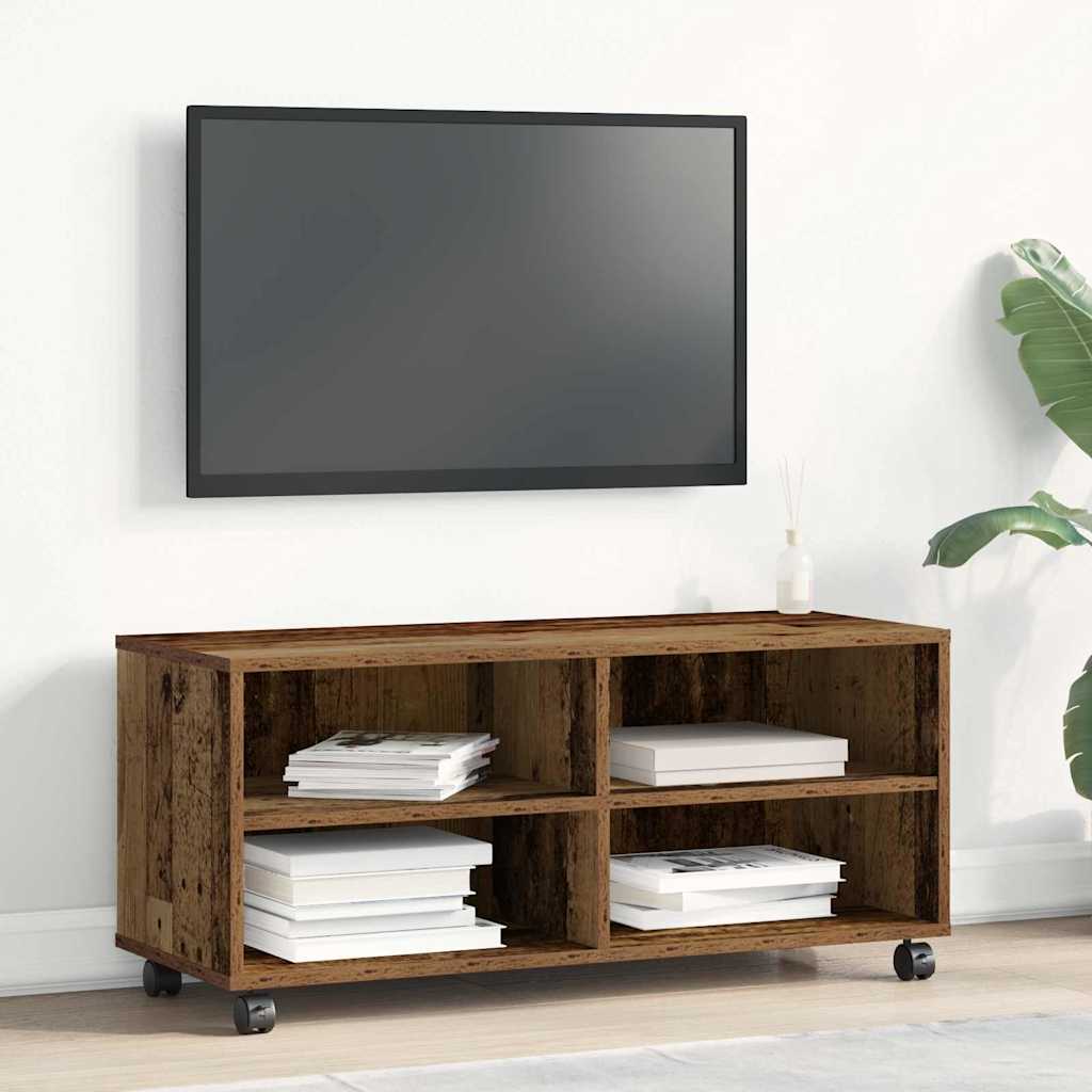 TV-Schränk 90 x 35 x 40,5 cm Braun Holzwerkstoff