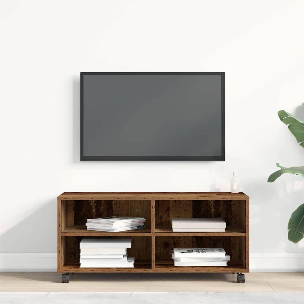 TV-Schränk 90 x 35 x 40,5 cm Braun Holzwerkstoff