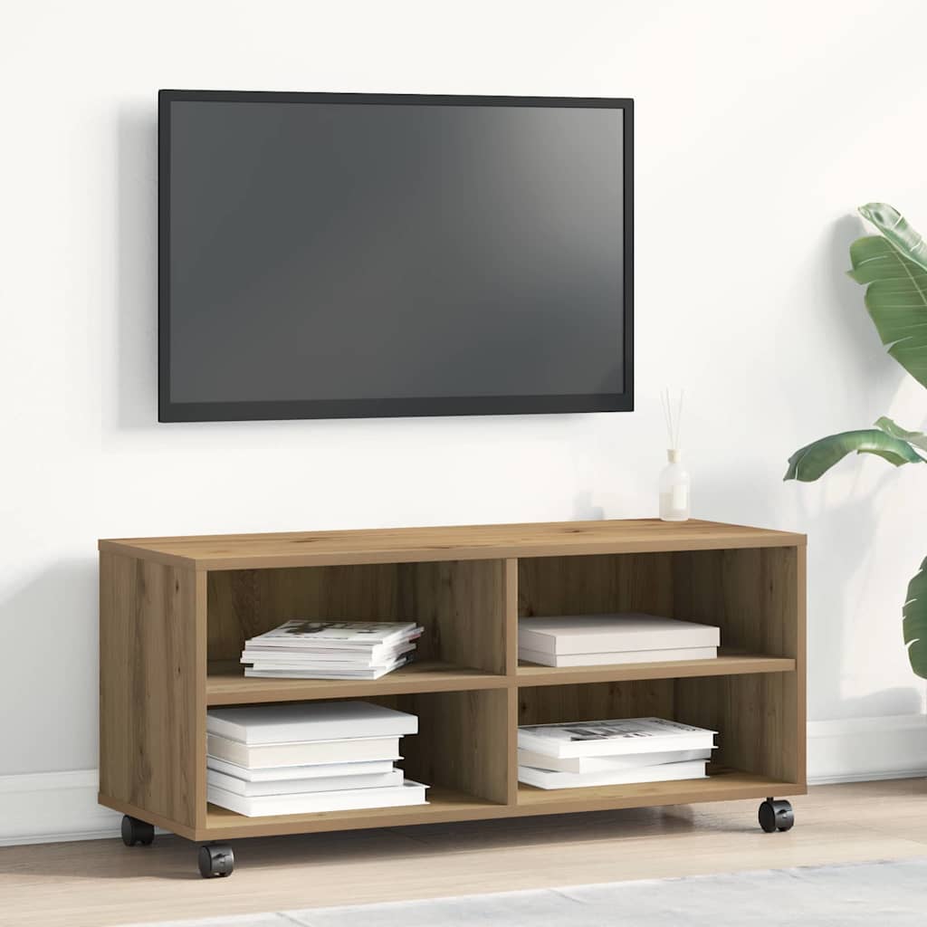 TV-Schränk 90 x 35 x 40,5 cm Braun Holzwerkstoff