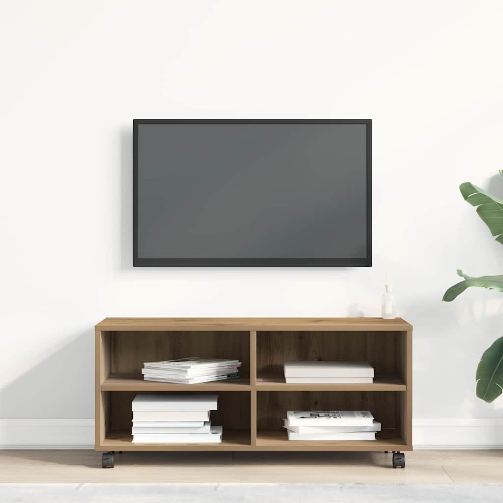 TV-Schränk 90 x 35 x 40,5 cm Braun Holzwerkstoff