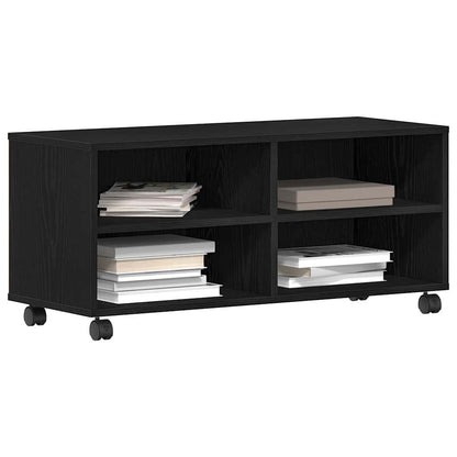 TV-Schränk 90 x 35 x 40,5 cm Schwarz Holzwerkstoff