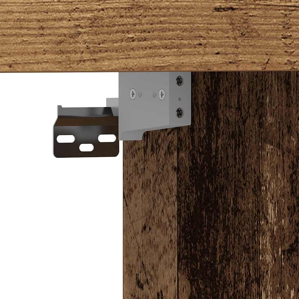 TV-Schränk Wandmontiert Altholz 152 x 22 x 113 cm Holzwerkstoff