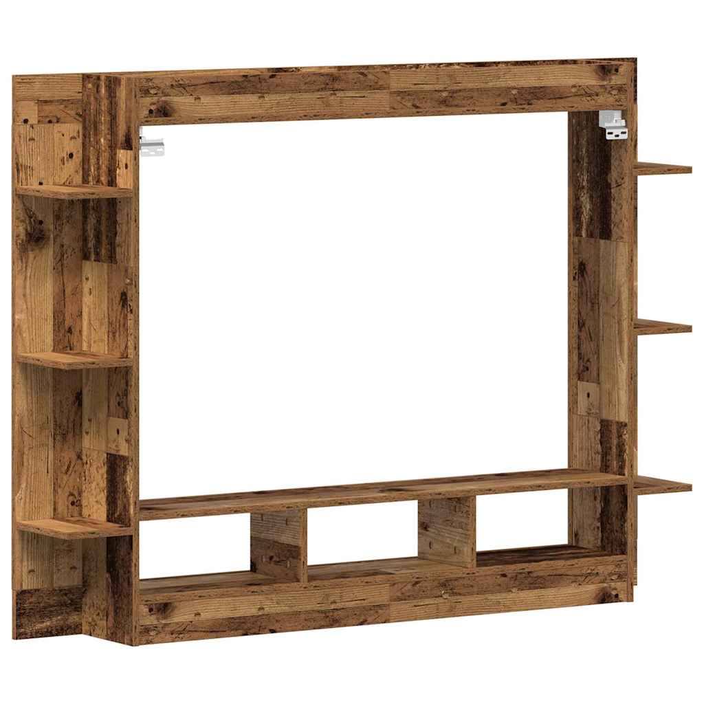 TV-Schränk Wandmontiert Altholz 152 x 22 x 113 cm Holzwerkstoff