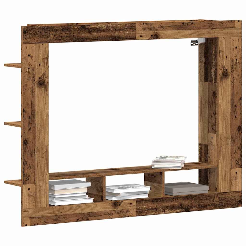 TV-Schränk Wandmontiert Altholz 152 x 22 x 113 cm Holzwerkstoff