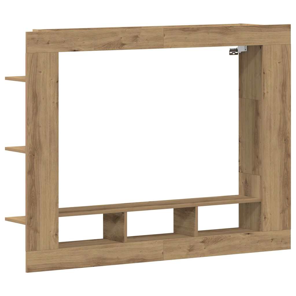 TV-Schränk 152 x 22 x 113 cm Artisan-Eiche Holzwerkstoff