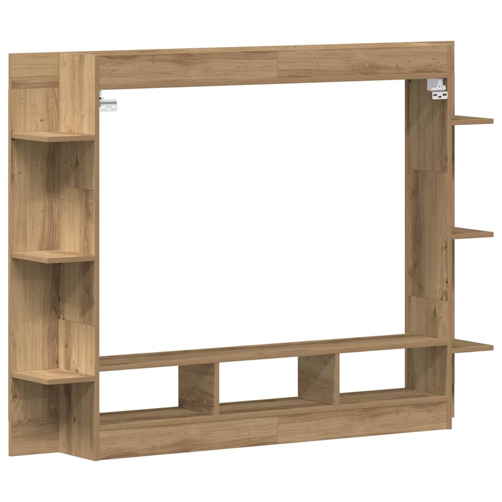 TV-Schränk 152 x 22 x 113 cm Artisan-Eiche Holzwerkstoff