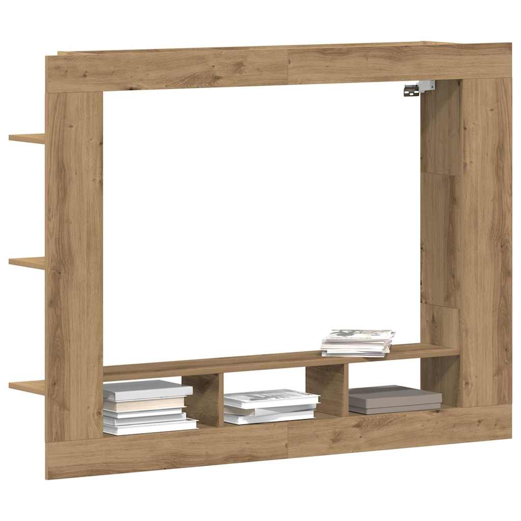 TV-Schränk 152 x 22 x 113 cm Artisan-Eiche Holzwerkstoff