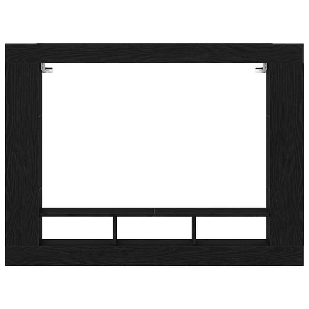 TV-Schränk 152 x 22 x 113 cm Schwarz Eichen-Optik Holzwerkstoff