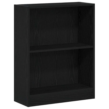 Bücherregal 60 x 24 x 76 cm Holzwerkstoff Schwarz Eichen-Optik