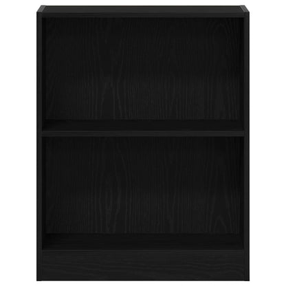 Bücherregal 60 x 24 x 76 cm Holzwerkstoff Schwarz Eichen-Optik