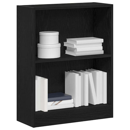 Bücherregal 60 x 24 x 76 cm Holzwerkstoff Schwarz Eichen-Optik