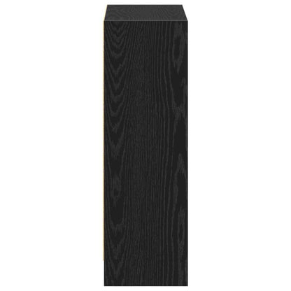 Bücherregal 60 x 24 x 76 cm Holzwerkstoff Schwarz Eichen-Optik