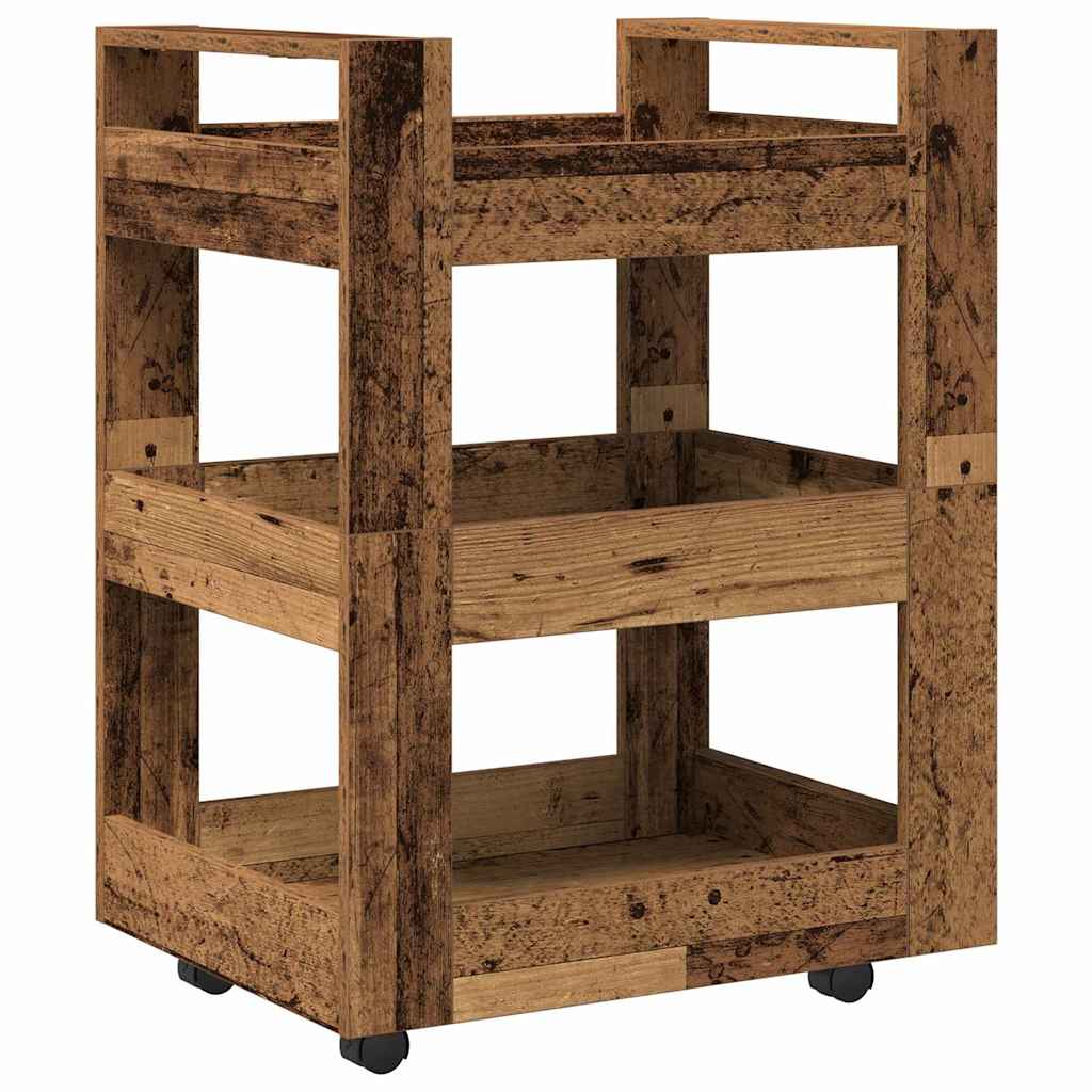 Küchentrolley Altholz 60 x 45 x 80 cm Holzwerkstoff