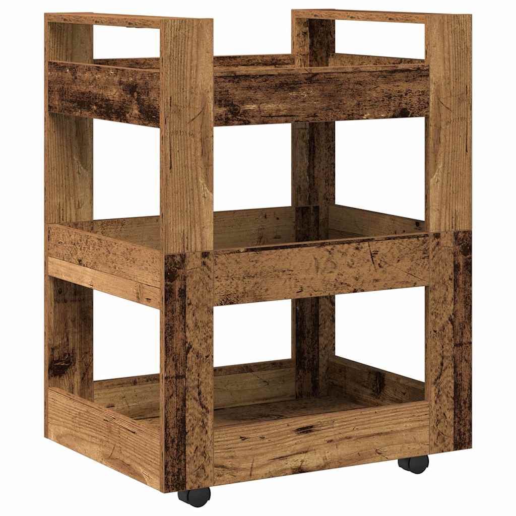 Küchentrolley Altholz 60 x 45 x 80 cm Holzwerkstoff