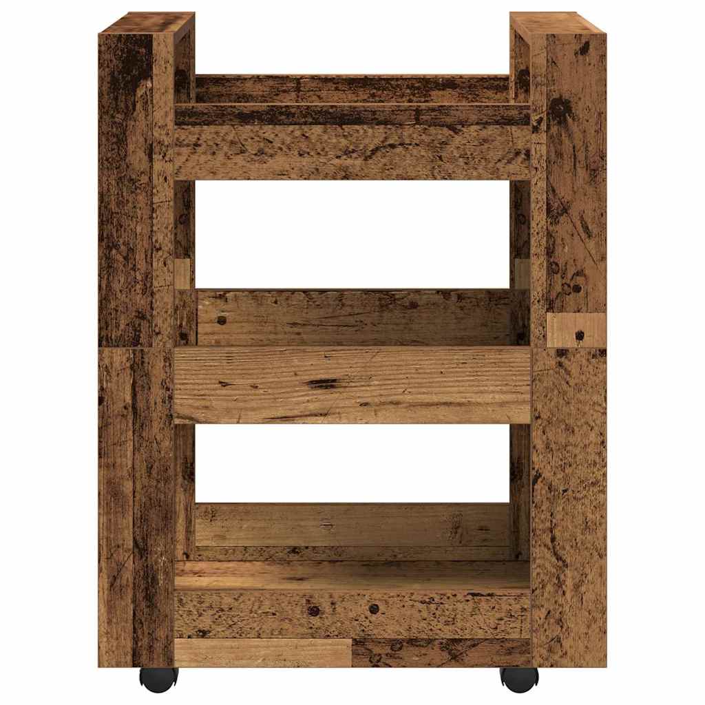 Küchentrolley Altholz 60 x 45 x 80 cm Holzwerkstoff