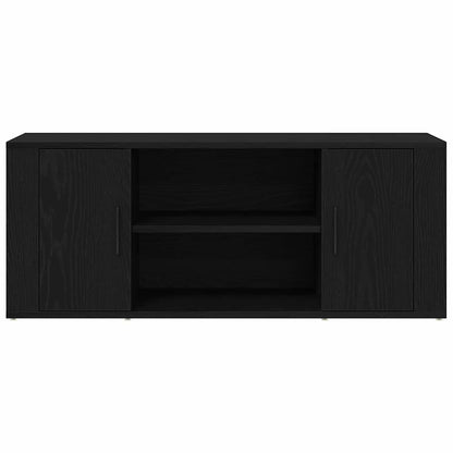 TV-Schränk 100 x 35 x 40 cm Schwarz Eichen-Optik Holzwerkstoff