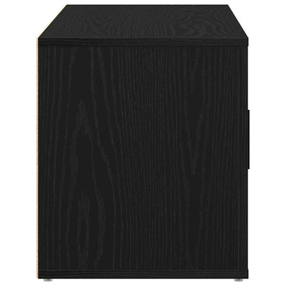 TV-Schränk 100 x 35 x 40 cm Schwarz Eichen-Optik Holzwerkstoff