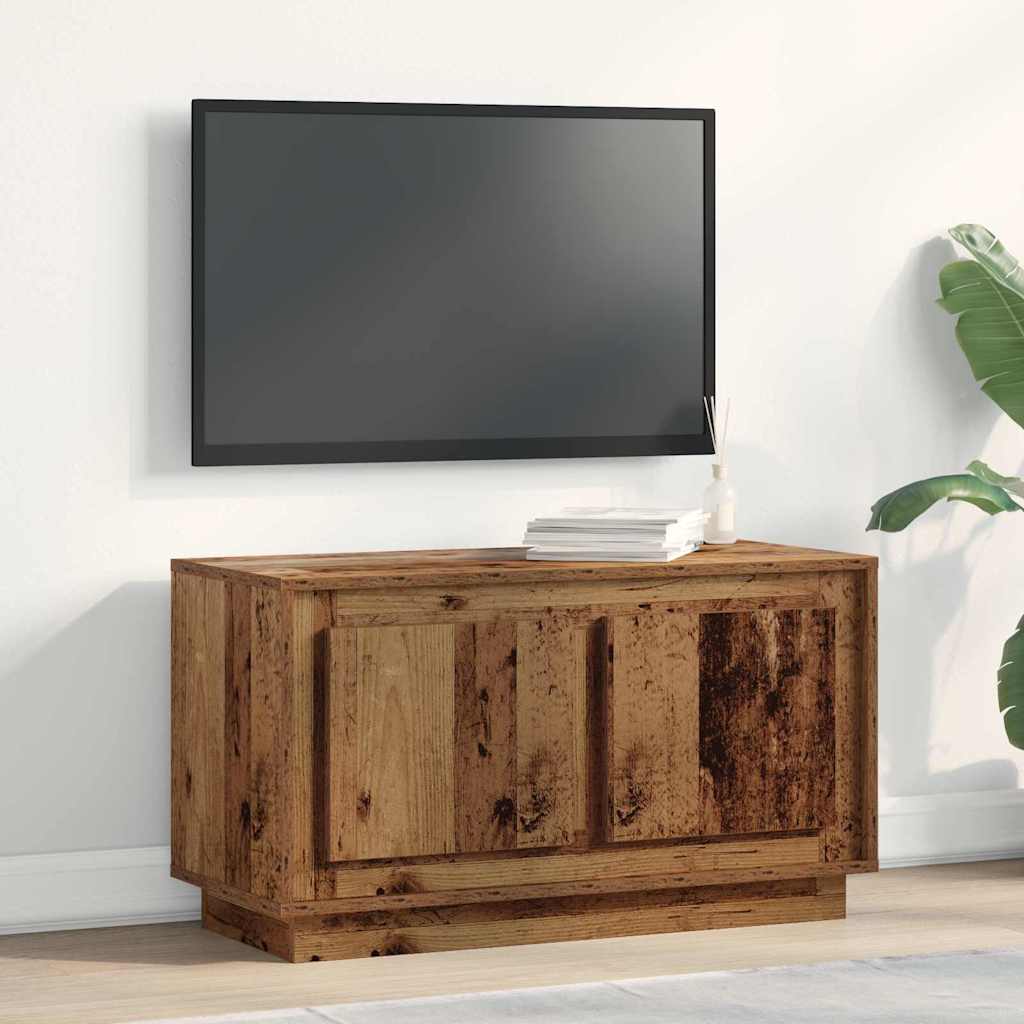 TV-Schränk 80 x 35 x 45 cm Altholz Holzwerkstoff
