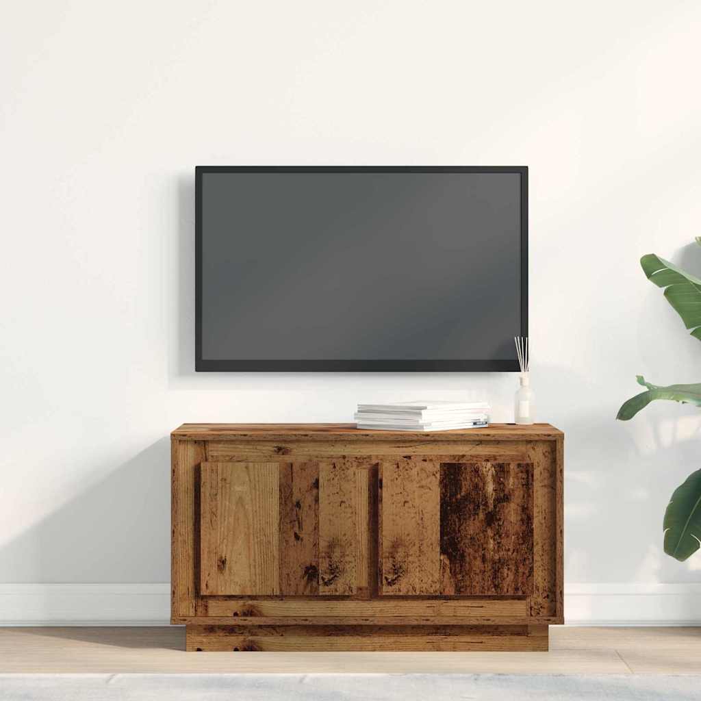 TV-Schränk 80 x 35 x 45 cm Altholz Holzwerkstoff