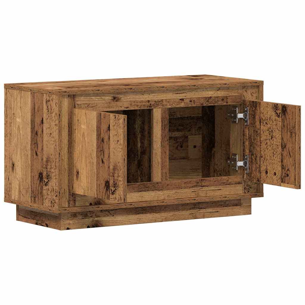 TV-Schränk 80 x 35 x 45 cm Altholz Holzwerkstoff