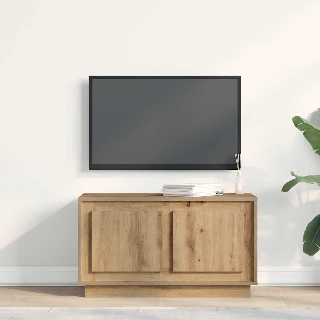 TV-Schränk 80 x 35 x 45 cm Artisan-Eiche Holzwerkstoff