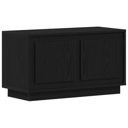 TV-Schränk 80 x 35 x 45 cm Schwarz Eichen-Optik Holzwerkstoff