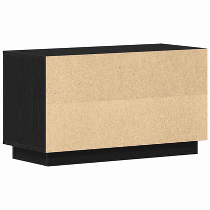 TV-Schränk 80 x 35 x 45 cm Schwarz Eichen-Optik Holzwerkstoff