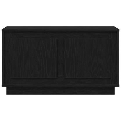 TV-Schränk 80 x 35 x 45 cm Schwarz Eichen-Optik Holzwerkstoff