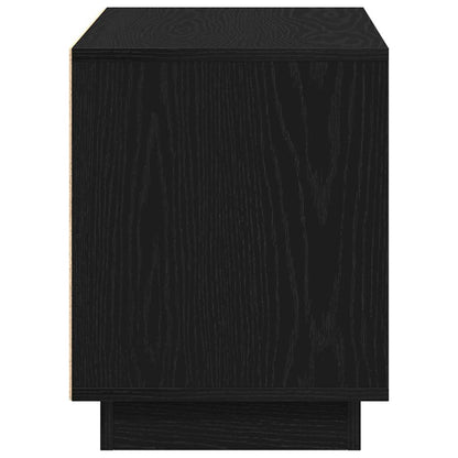 TV-Schränk 80 x 35 x 45 cm Schwarz Eichen-Optik Holzwerkstoff