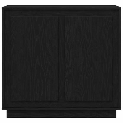 Sideboard Schwarz Eichen-Optik 80 x 40 x 75 cm Holzwerkstoff