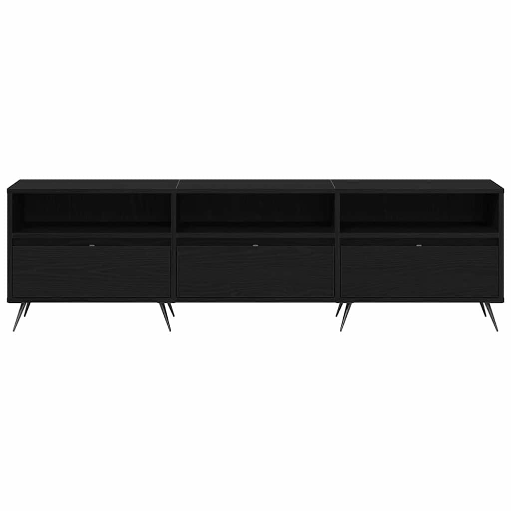 TV-Schränk 150 x 30 x 44,5 cm Schwarz Eichen-Optik