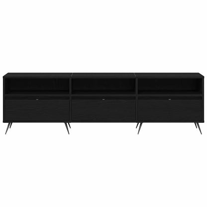 TV-Schränk 150 x 30 x 44,5 cm Schwarz Eichen-Optik