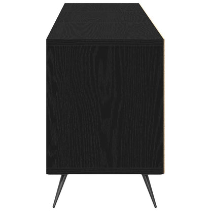 TV-Schränk 150 x 30 x 44,5 cm Schwarz Eichen-Optik