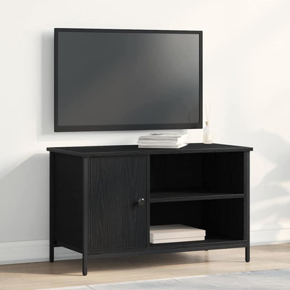 TV-Schränk 80 x 40 x 50 cm Schwarz Eichen-Optik Holzwerkstoff