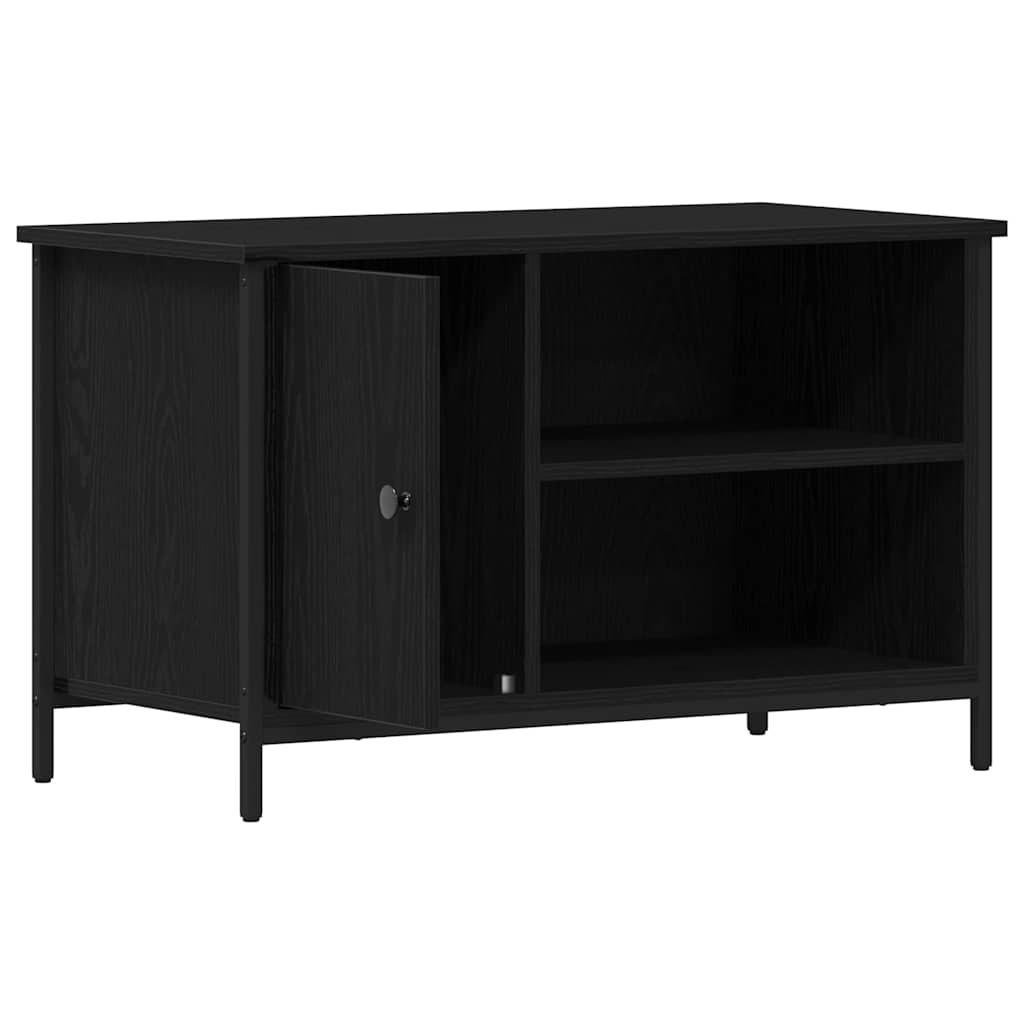 TV-Schränk 80 x 40 x 50 cm Schwarz Eichen-Optik Holzwerkstoff