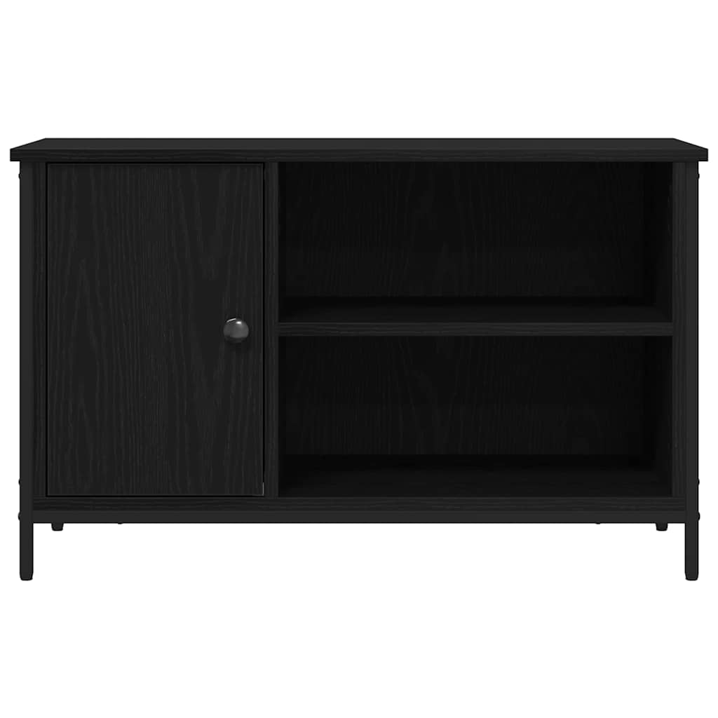 TV-Schränk 80 x 40 x 50 cm Schwarz Eichen-Optik Holzwerkstoff