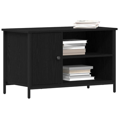TV-Schränk 80 x 40 x 50 cm Schwarz Eichen-Optik Holzwerkstoff