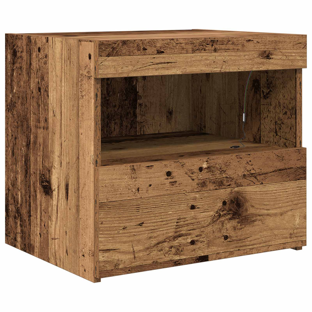 Nachttisch Altholz 50 x 40 x 45 cm Holzwerkstoff