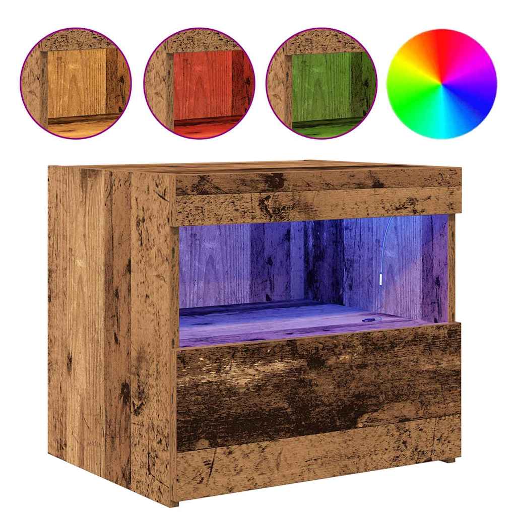 Nachttisch Altholz 50 x 40 x 45 cm Holzwerkstoff