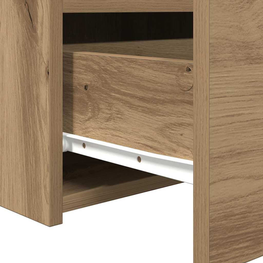 Nachttisch 2 Stk. Artisan-Eiche 50 x 40 x 45 cm Holzwerkstoff