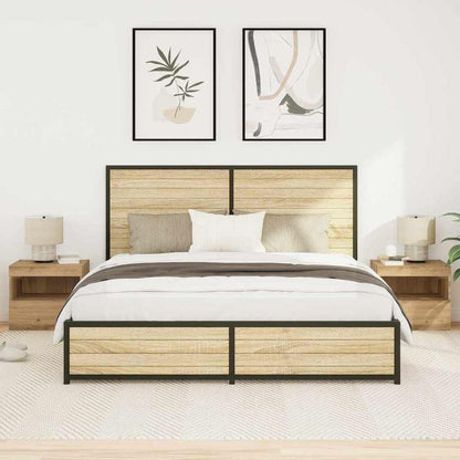 Nachttisch 2 Stk. Artisan-Eiche 50 x 40 x 45 cm Holzwerkstoff